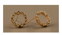 The Forget-Me-Not 'Wreath' 9-carat Gold Stud Earrings