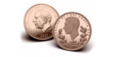 The George VI 'The Unexpected Sovereign' Proof Gold Quarter Sovereign
