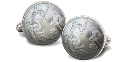 Silver Half Sovereign Cufflinks