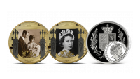 QEII 3 coin set 