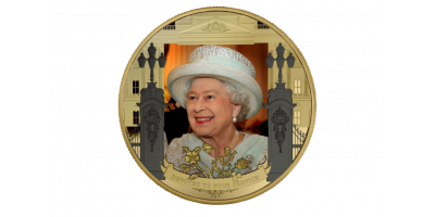 Her Majesty A life in pictures - 'Her Smile' Fairmined Gold layered Coin