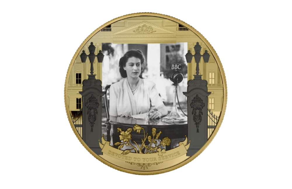 Her Majesty A life in pictures 'Her Promise' Fairmined Gold layered