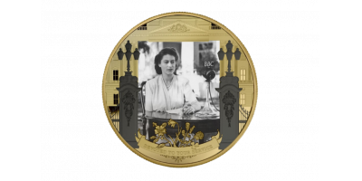 Her Majesty A life in pictures - 'Her Promise' Fairmined Gold layered Coin