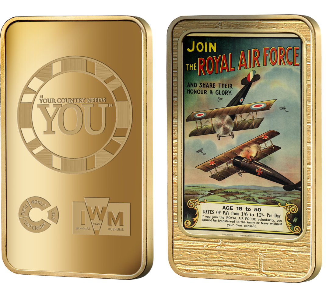 RAF 24 carat gold layered Ingot RAF 24 carat gold layered Ingot