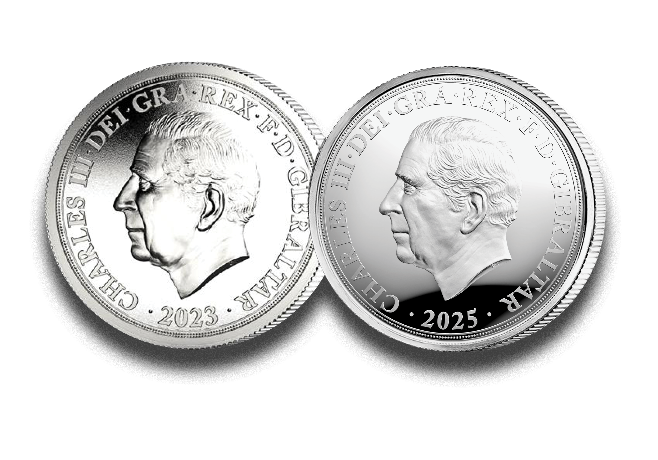 King Charles III Silver Quarter Sovereign Two-Coin Set