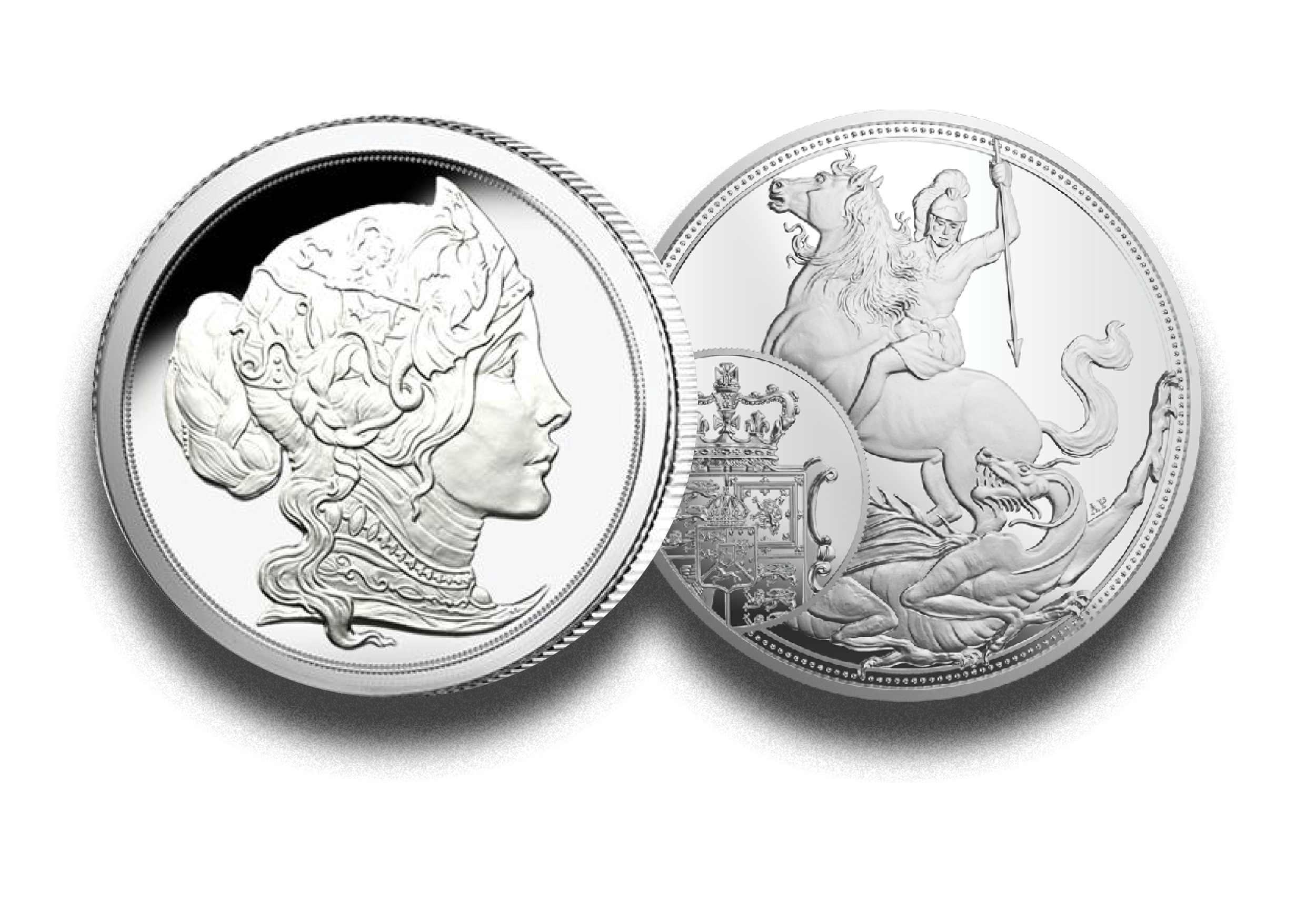 King Charles III Silver Quarter Sovereign Two-Coin Set