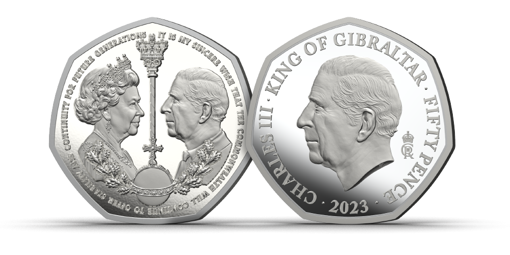 The Coronation of King Charles III Base Metal Fifty Pence