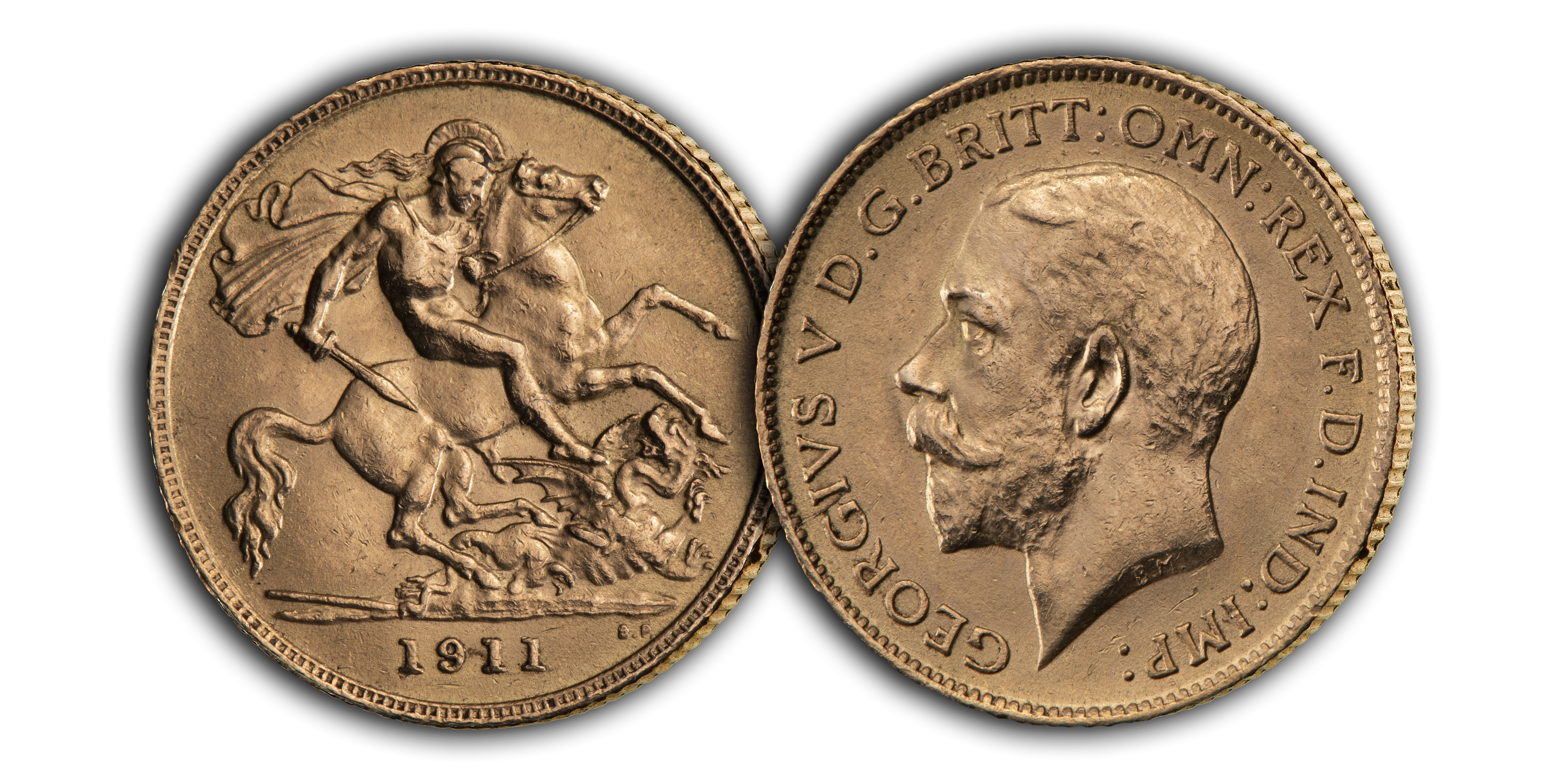 The King George V Half Sovereign solid 22-Carat Gold