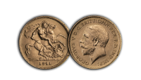 The King George V Half Sovereign solid 22-Carat Gold
