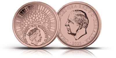 The 'Our New King: One Year On' Brilliant Uncirculated Gold Quarter Sovereign