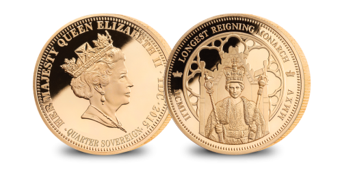 Longest Reigning Monarch Gold Quarter Sovereign Longest Reigning Monarch Gold Quarter Sovereign
