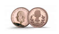 'Longest-Reigning Monarch Queen Elizabeth II' Gold Proof Quarter Sovereign