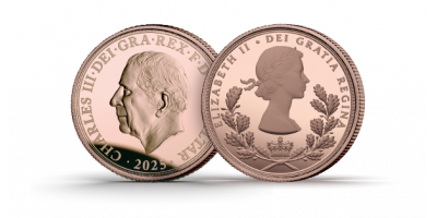 'Longest-Reigning Monarch Queen Elizabeth II' Gold Proof Quarter Sovereign