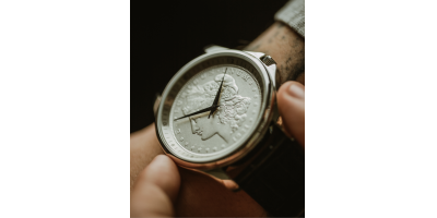 The 1921 Morgan Dollar Coin Watch with Leather Strap
