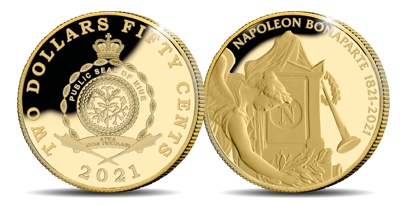   Napoleon 0.5g gold commemorative coin