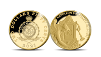   Napoleon 0.5g gold commemorative coin