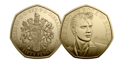 The Official 2024 Elvis Presley 9-carat Gold Fifty Pence Coin