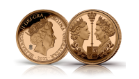 Our Sovereign Remembered Gold Quarter Sovereign