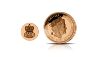 Our Sovereign Remembered Gold Quarter Sovereign Zoomed Privy Mark