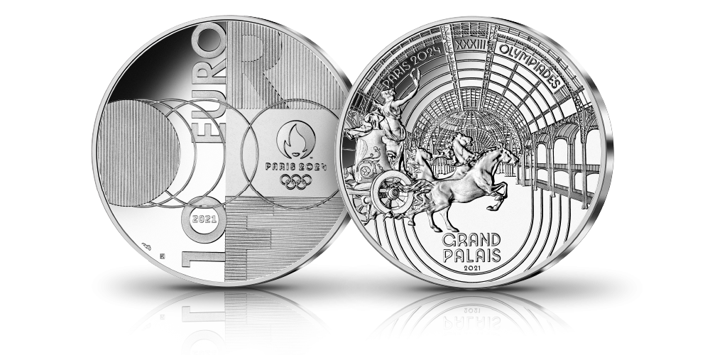 The Paris 2024 The Official Countdown Silver Coin Set - Grand Palais