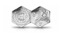The Paris 2024 The Official Countdown Silver Coin Set - Hexagonal coin