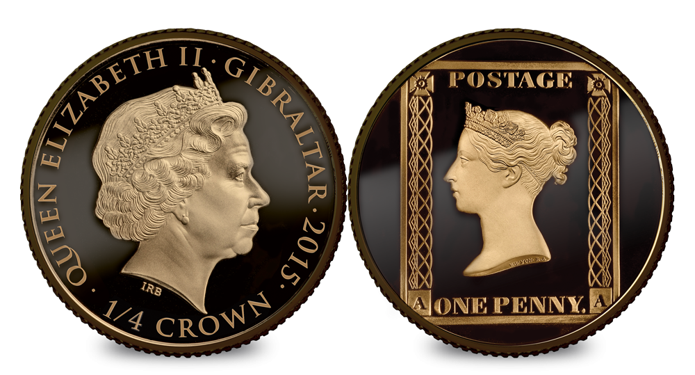 1/4 Crown Penny black Anniversary Silver Coin 1/4 Crown Penny black Anniversary Silver Coin