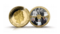  The Platinum Jubilee 'Destiny' Coin layered in Fairmined Gold