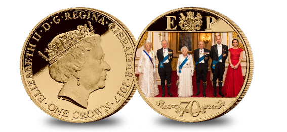 Platinum Wedding Anniversary 2010's Photographic Coin Platinum Wedding Anniversary 2010's Photographic Coin