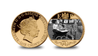 Platinum Wedding Anniversary 1960's  Photographic Coin