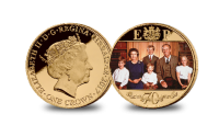 Platinum Wedding Anniversary 1980's  Photographic Coin