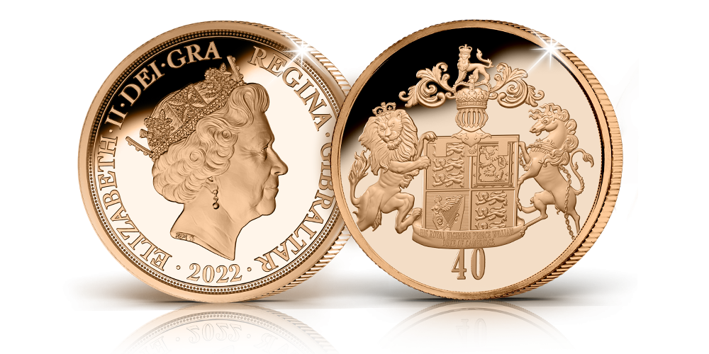William's 40th Birthday Quarter Sovereign William's 40th Birthday Quarter Sovereign