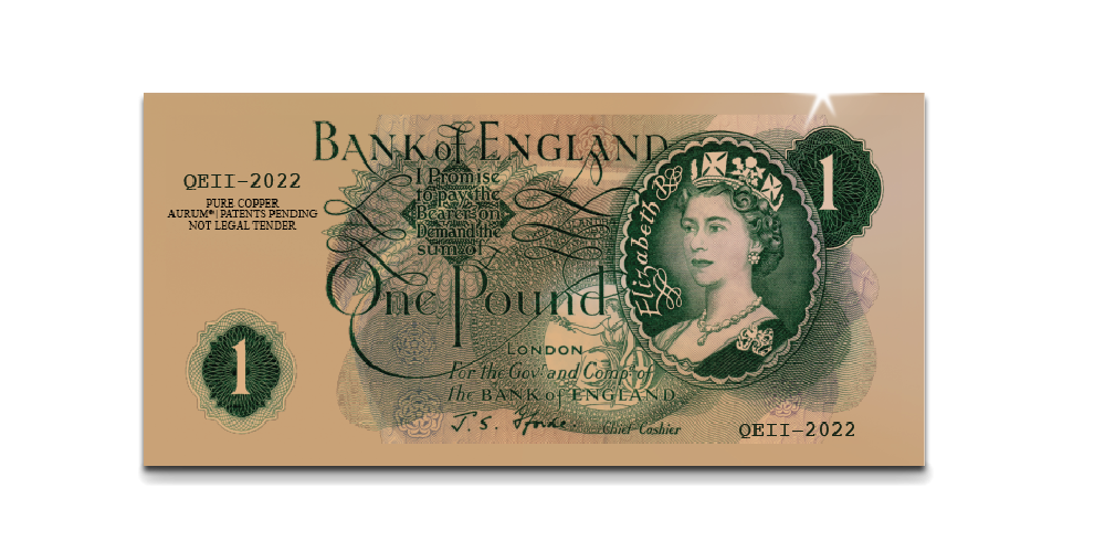 QEII 70 Platinum Jubilee £1 Bank Note