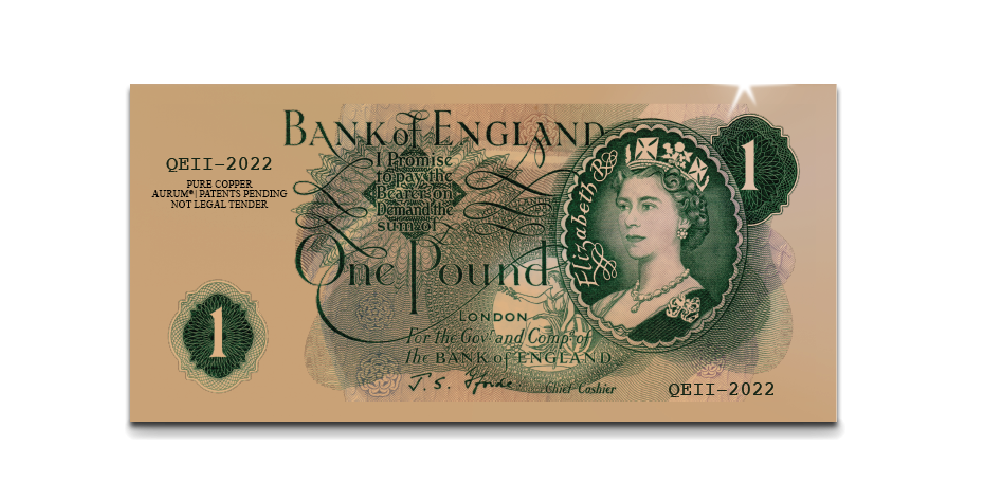 QEII 70 Platinum Jubilee £1 Bank Note QEII 70 Platinum Jubilee £1 Bank Note