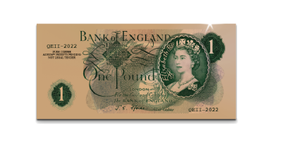 QEII Platinum Jubilee £1 Bank Note