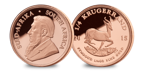 Churchill Commemorative Coin and 1/4 oz Gold Krugerrand Set Churchill Commemorative Coin and 1/4 oz Gold Krugerrand Set