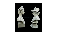 Queen Elizabeth II Figurines Set of 2