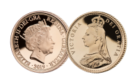   Half Sovereign with Obverse Side