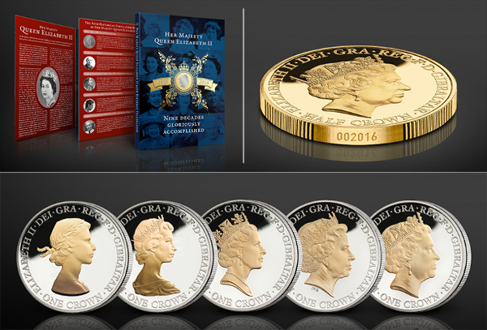 Her Majesty's 90th Birthday Commemorative Crown Collection Her Majesty's 90th Birthday Commemorative Crown Collection