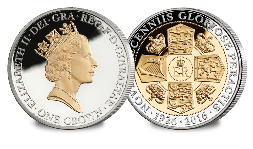 Queens 90th Birthday Crown Coin - The Maklouf Portrait Queens 90th Birthday Crown Coin - The Maklouf Portrait
