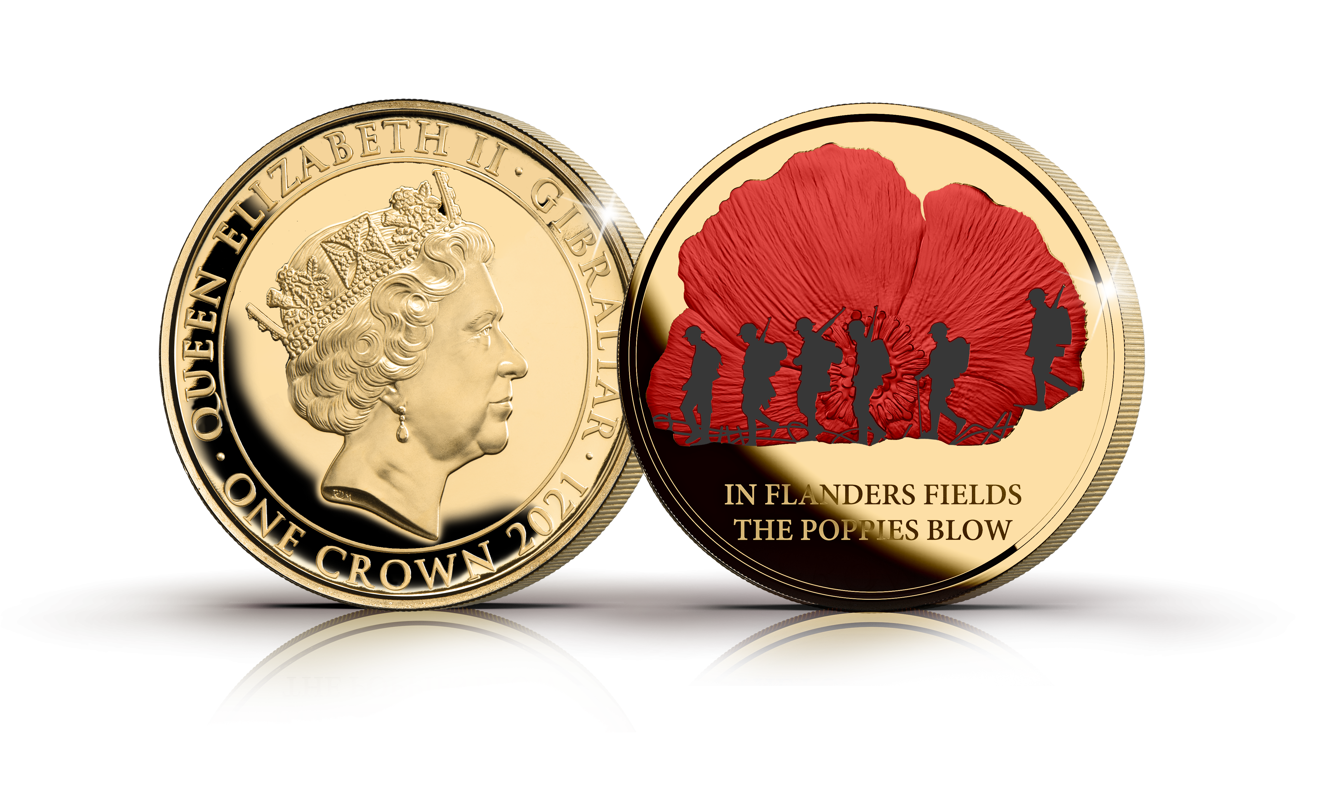 struck to commemorate the 100th anniversary of the most recognised remembrance symbol - the poppy.