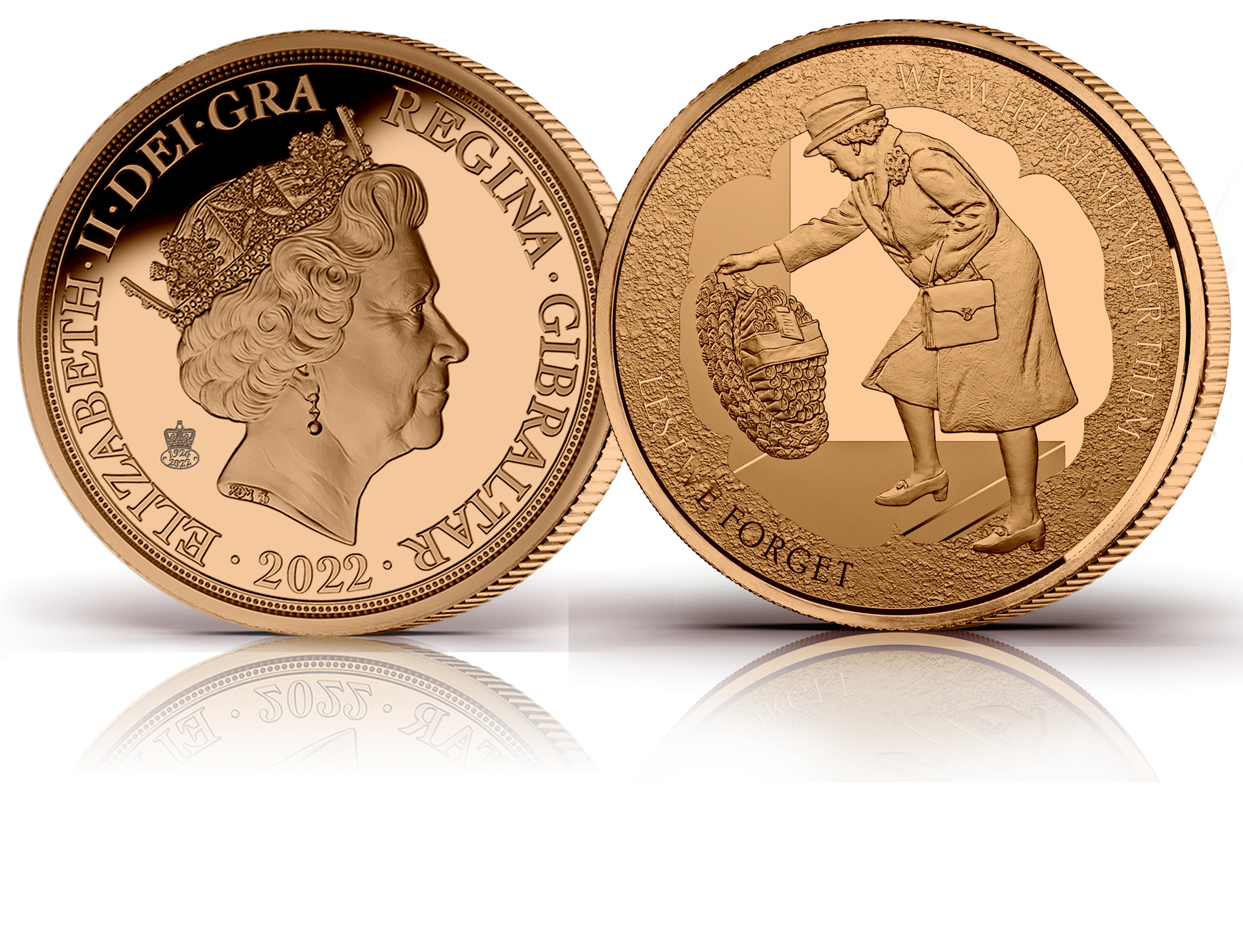 The Remembrance 2022 Quarter Sovereign struck to Proof Quality The Remembrance 2022 Quarter Sovereign struck to Proof Quality