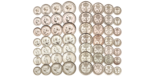 The Royal Maundy Collection - seven sets of silver coins in one collection The Royal Maundy Collection - seven sets of silver coins in one collection