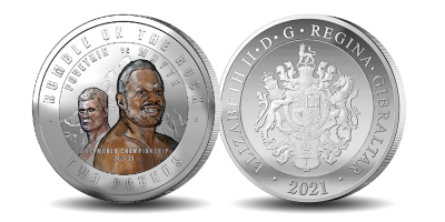 The Official WBC Rumble on the Rock 'Whyte Vs Povetkin' £2 Silver Coin