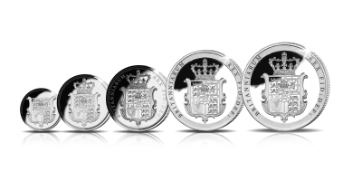 The Silver Shield Five-Coin Sovereign Set 