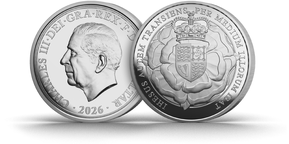 Silver Sovereign 2026 Raphael Maklouf's Tudor Rose Silver Proof Sovereign