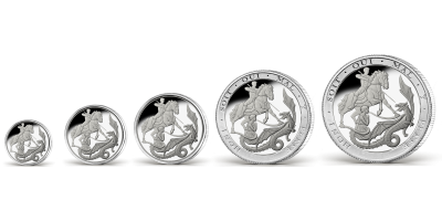 The Silver Sovereign Five Coin Set