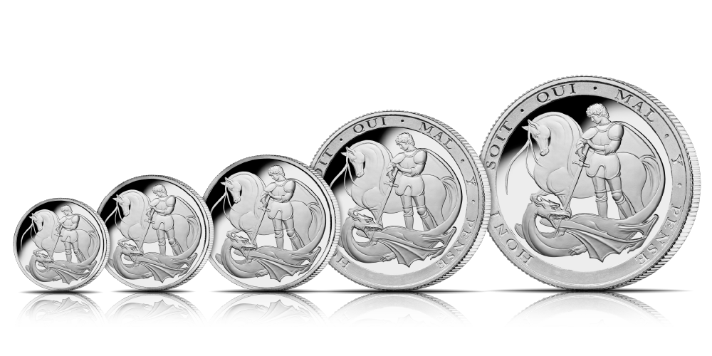 Silver Sovereign 2024 5-coin set