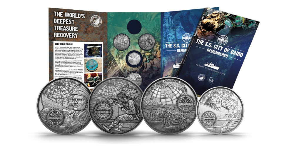 The SS City of Cairo Remembered Silver Layered Coin Set