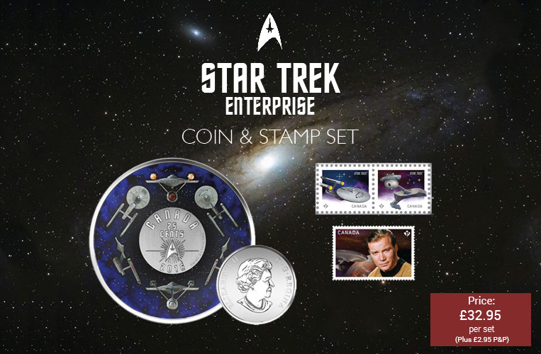 star trek enterprise stamp