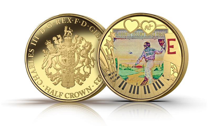 The Official Elton John Gold Layered Coin